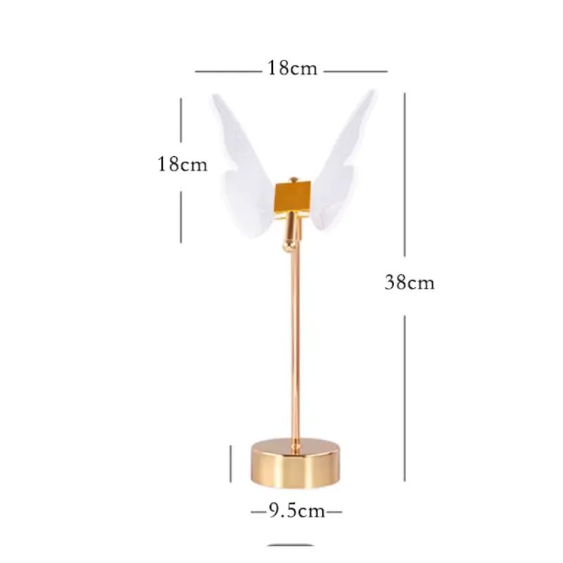 Luminária de Mesa Decorativa Borboleta Nórdica 3 Tons de Luz