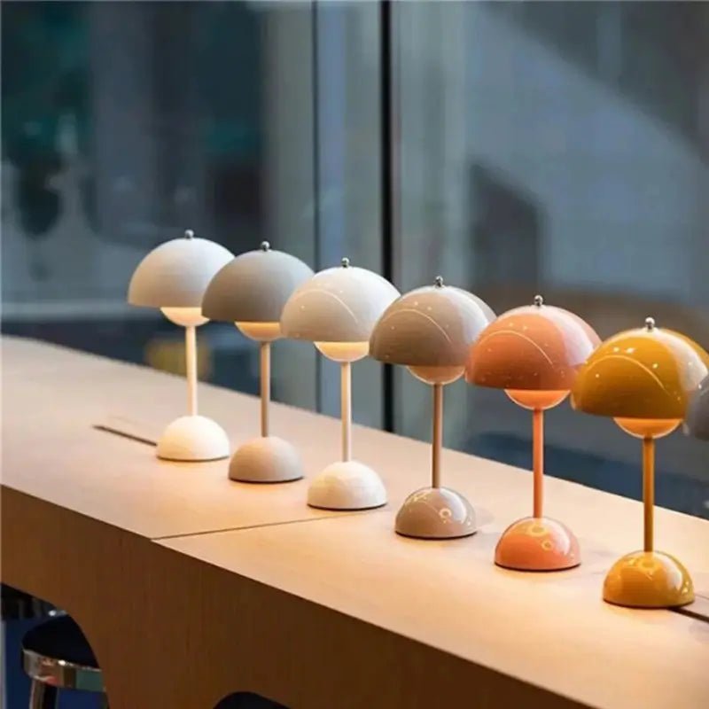 Luminária de Mesa Decorativa Cogumelo sem Fio