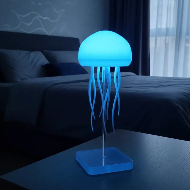 Luminária de Mesa Decorativa LED RGB Água-Viva Recarregável