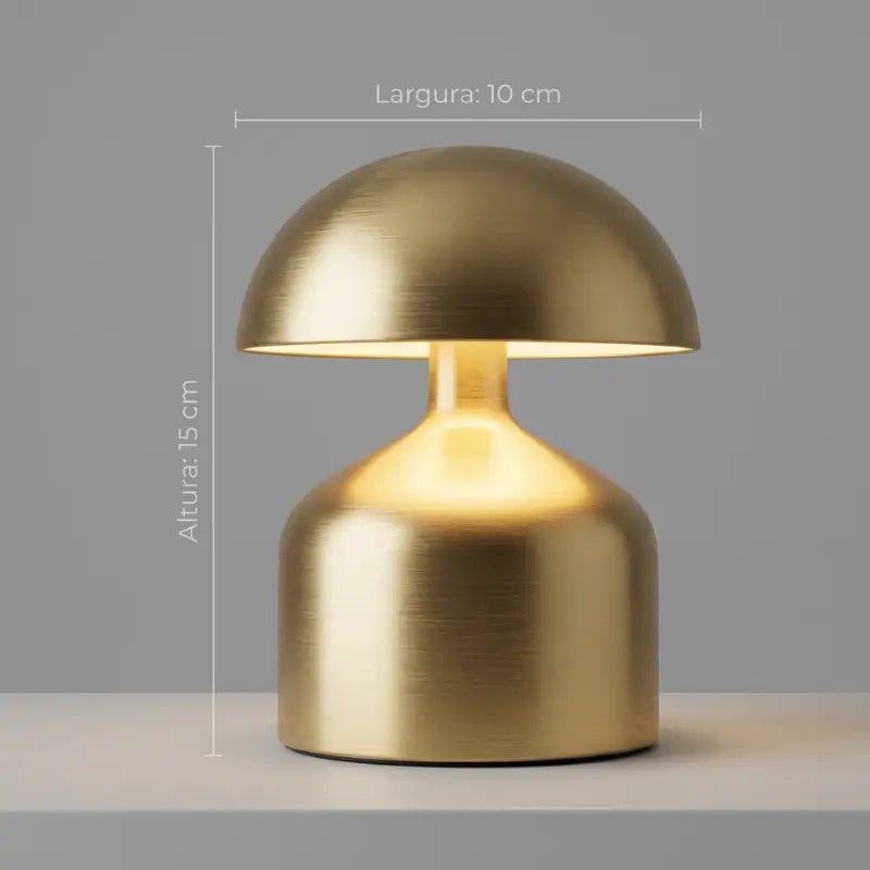 Luminária de Mesa Decorativa Moderna sem fio 3 Cores Dimerizável