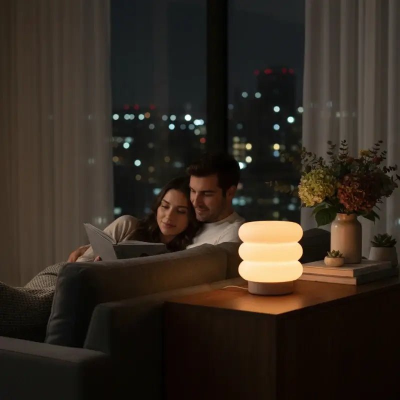 Luminária de Mesa Decorativa Nuvem com Lâmpada LED