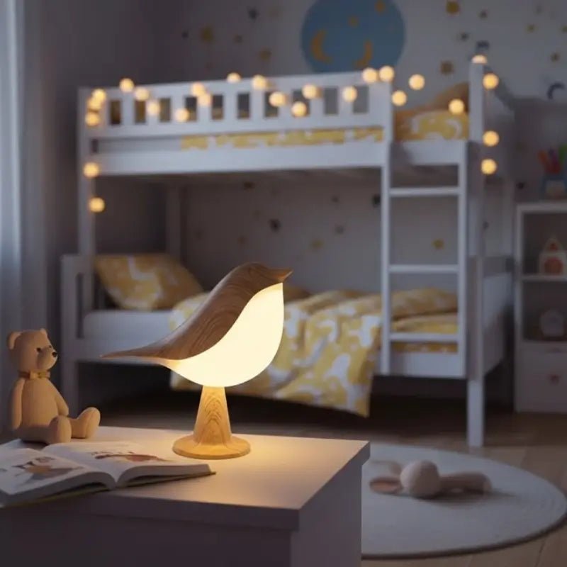 Luminária de Mesa Decorativa Pássaro LED 3 Tons de Luz
