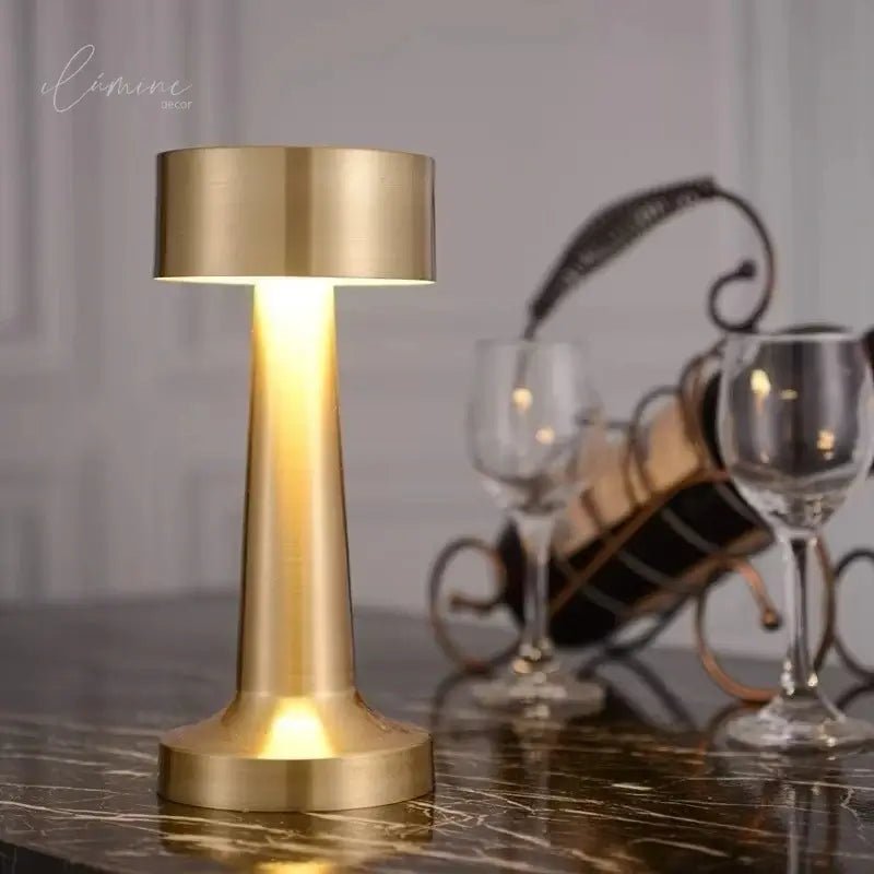Luminária de Mesa Retrô LED Sem Fio Recarregável
