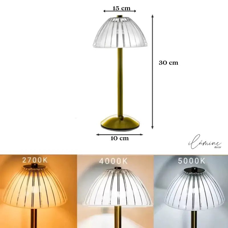 Luminária de Mesa Vintage Sem Fio
