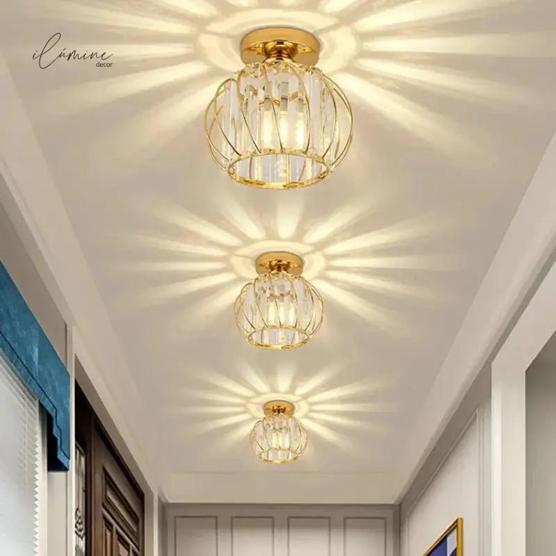 Luminária de Teto Decorativa Cúpula em Vidro