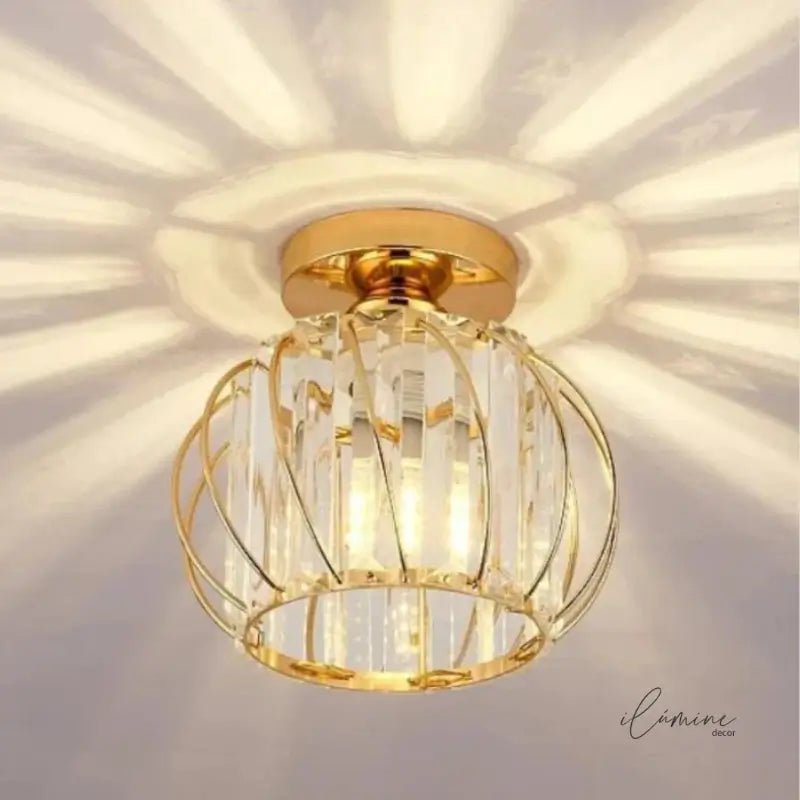Luminária de Teto Decorativa Cúpula em Vidro