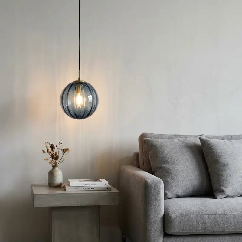 Luminária de Teto Pendente Nórdica Bola de Vidro