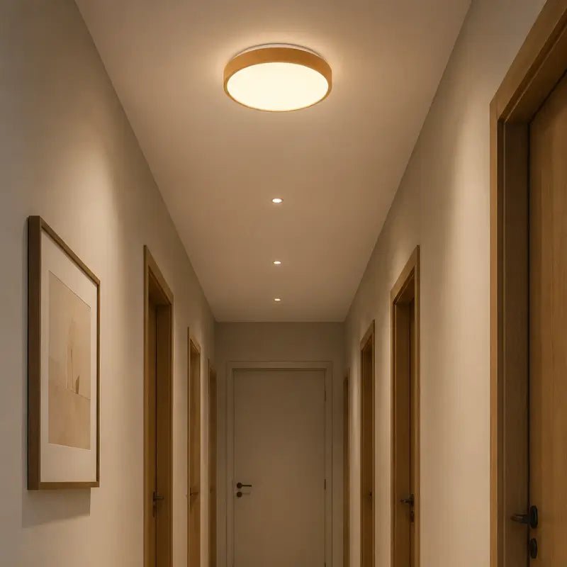 Luminária de Teto Plafon LED Redondo Efeito Céu Estrelado 3 Tons de Luz