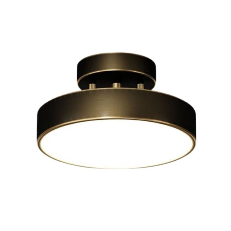 Luminária de teto Rotativa Moderna em Cobre