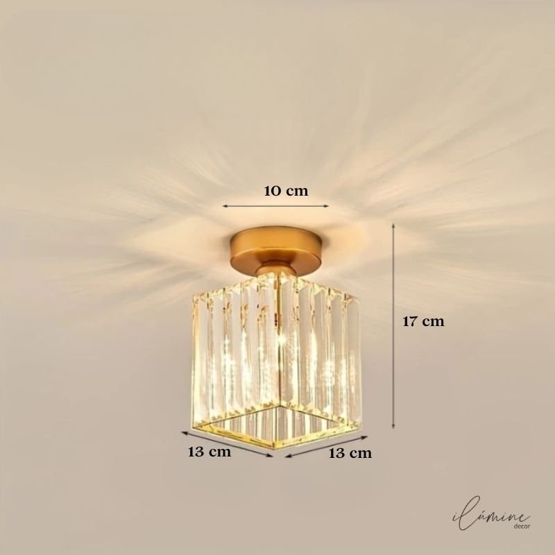 Luminária de Teto Sofisticada Cúpula de Vidro Bivolt