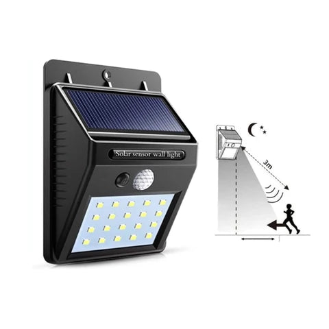 Luminária Arandela Solar com Sensor de Movimento