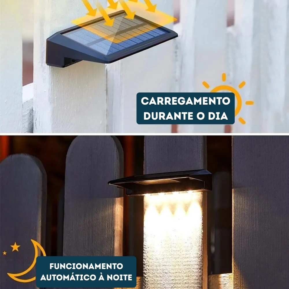 Lâmpada Arandela Solar LED