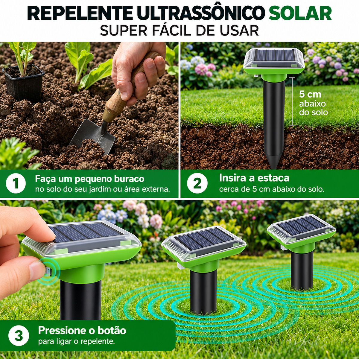 Repelente Ultrassônico Pombos, Morcegos e Roedores | Defenz