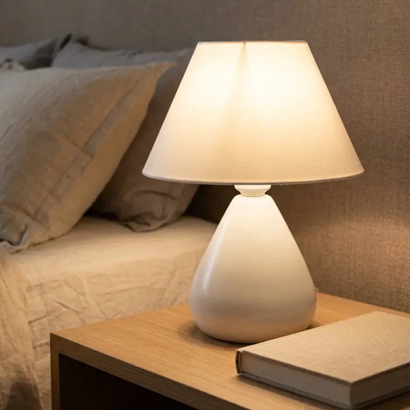 Abajur de Mesa Gota em Cêramica Para Quarto