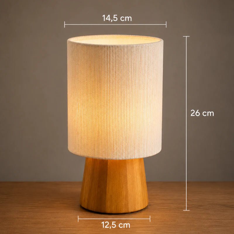 Abajur de Mesa Minimalista Cúpula de Linho