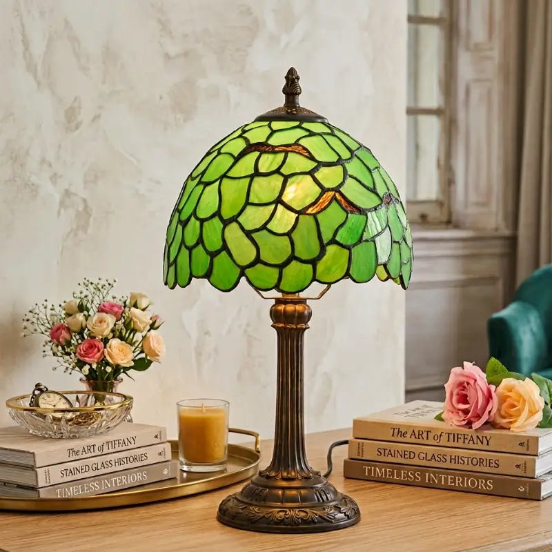 Abajur de Mesa Vintage Colorido Tiffany