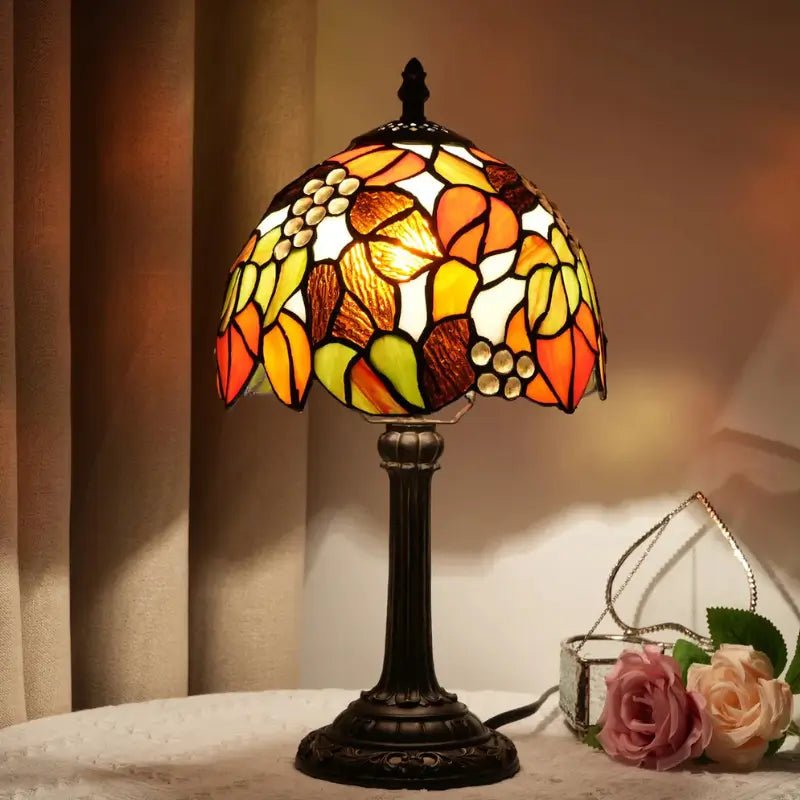 Abajur de Mesa Vintage Colorido Tiffany