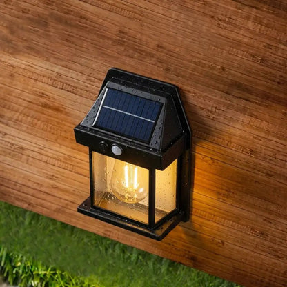 Arandela de Parede Externa Solar LED com Sensor de Movimento