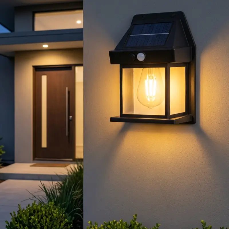 Arandela de Parede Externa Solar LED com Sensor de Movimento