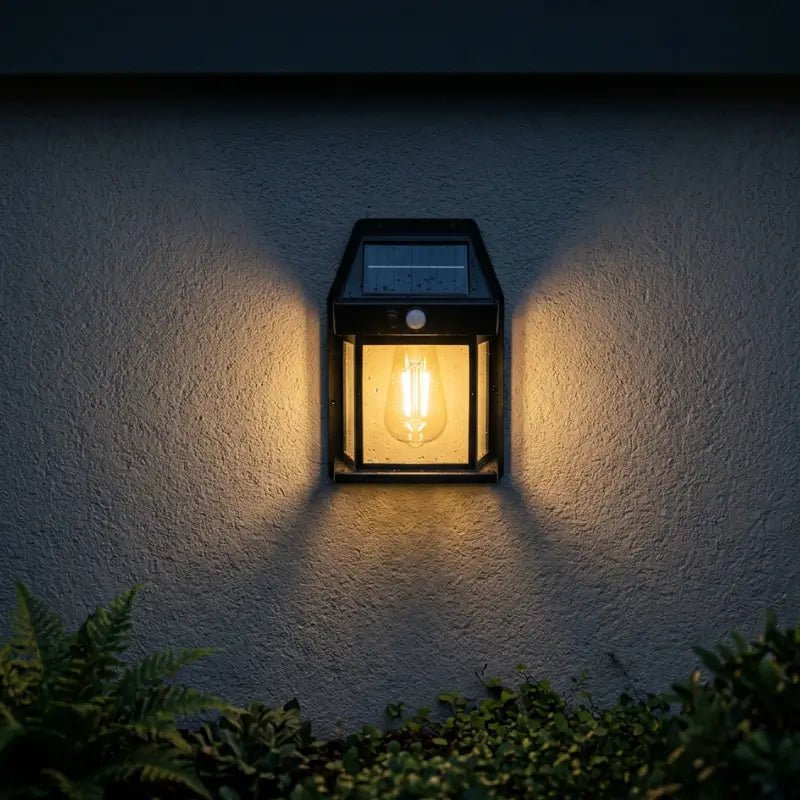 Arandela de Parede Externa Solar LED com Sensor de Movimento