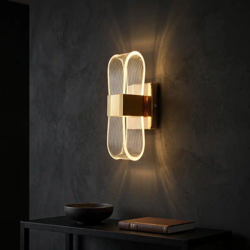 Arandela de Parede LED Nórdica de Luxo 3 Tons de Luz
