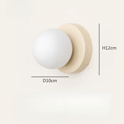 Arandela de Parede Minimalista com Globo de Vidro
