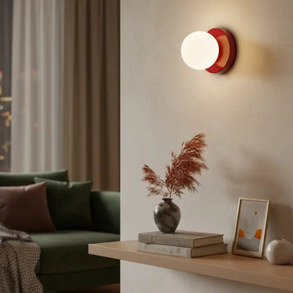 Arandela de Parede Minimalista com Globo de Vidro