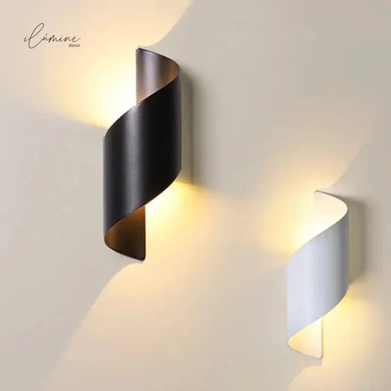 Arandela Externa de Parede Led Espiral