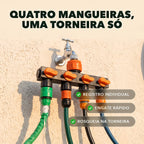 Distribuidor de Mangueira 4 Vias com Registro