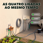 Distribuidor de Mangueira 4 Vias com Registro