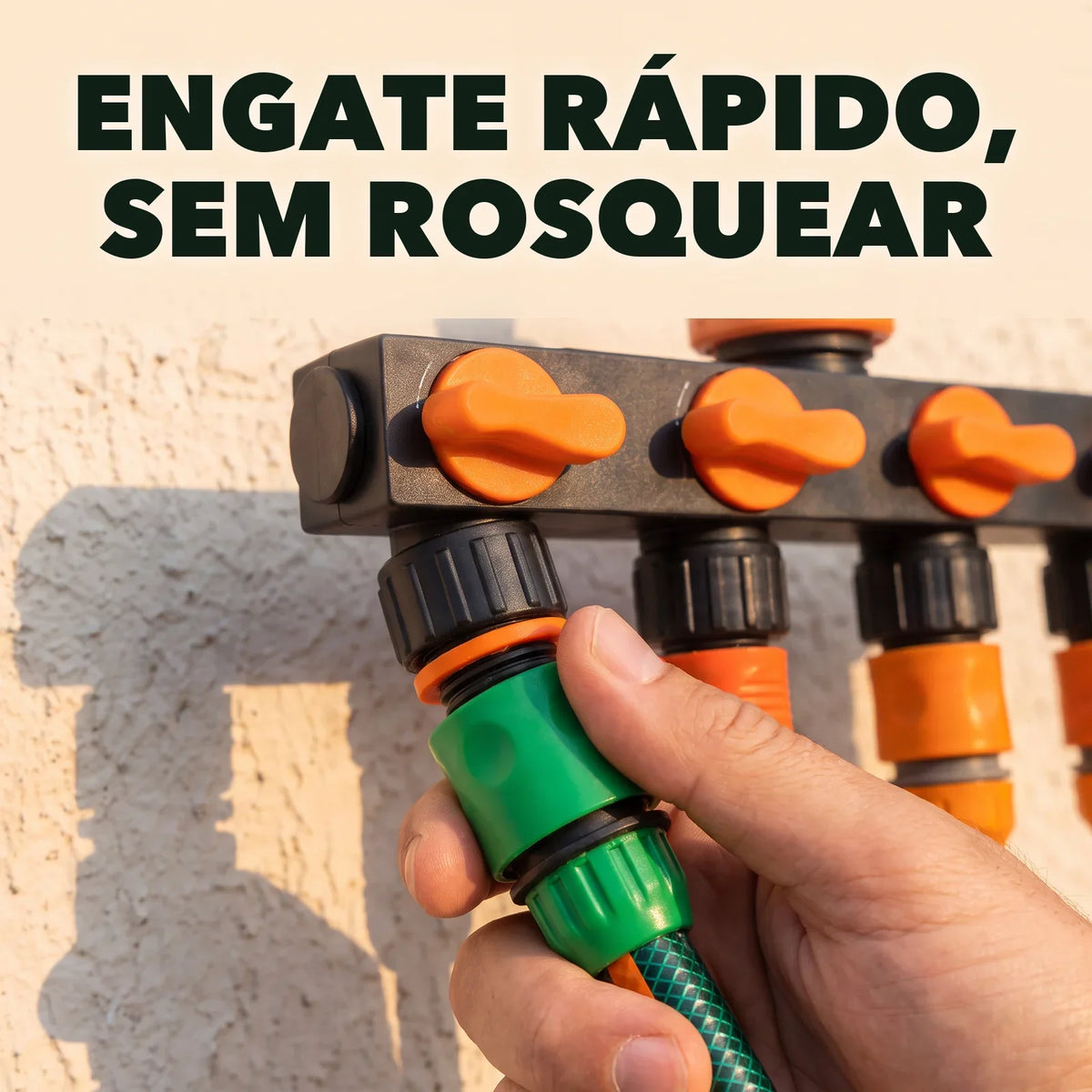 Distribuidor de Mangueira 4 Vias com Registro