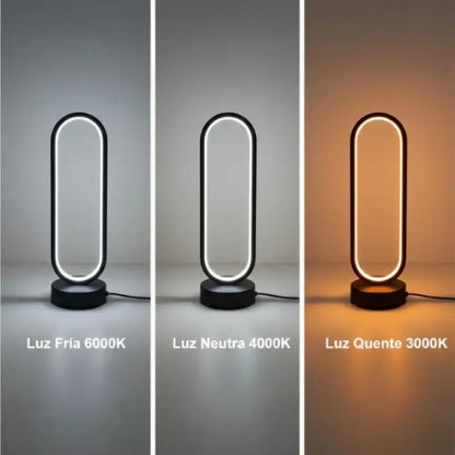 Luminária de Mesa Anel Led