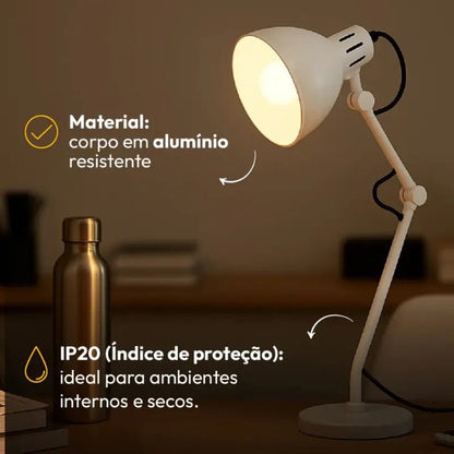 Luminária de Mesa Articulada Estilo Pixar