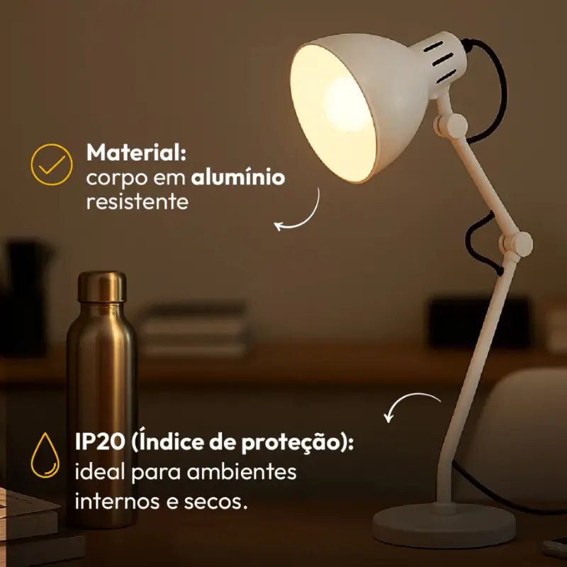 Luminária de Mesa Articulada Estilo Pixar
