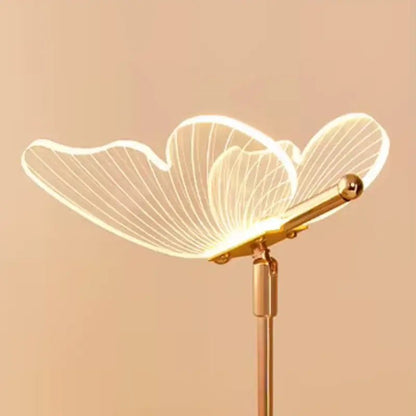 Luminária de Mesa Decorativa Borboleta Nórdica 3 Tons de Luz