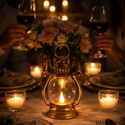 Luminária de Mesa Decorativa Led Lampião para Mesa Posta Eventos