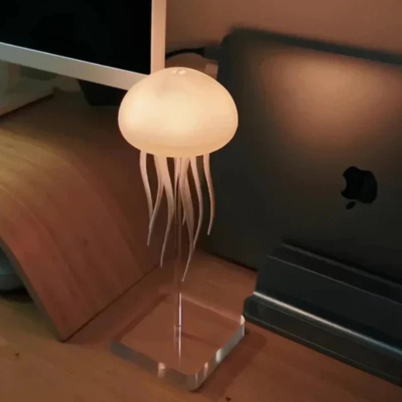 Luminária de Mesa Decorativa LED RGB Água-Viva Recarregável