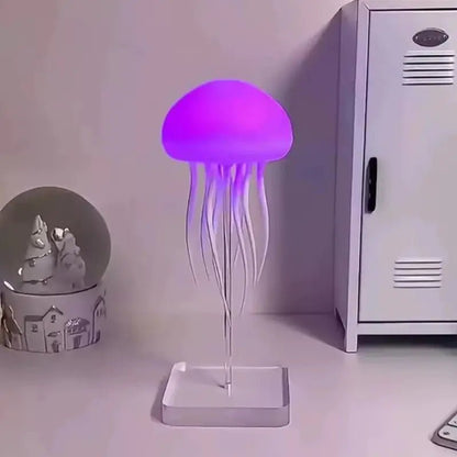 Luminária de Mesa Decorativa LED RGB Água-Viva Recarregável