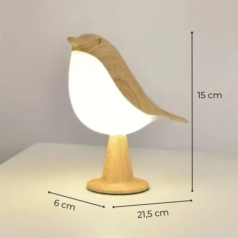 Luminária de Mesa Decorativa Pássaro LED 3 Tons de Luz