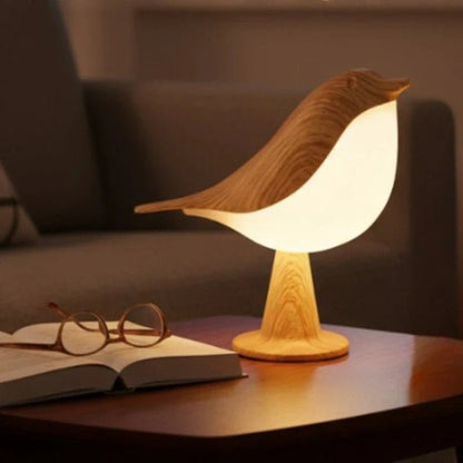 Luminária de Mesa Decorativa Pássaro LED 3 Tons de Luz