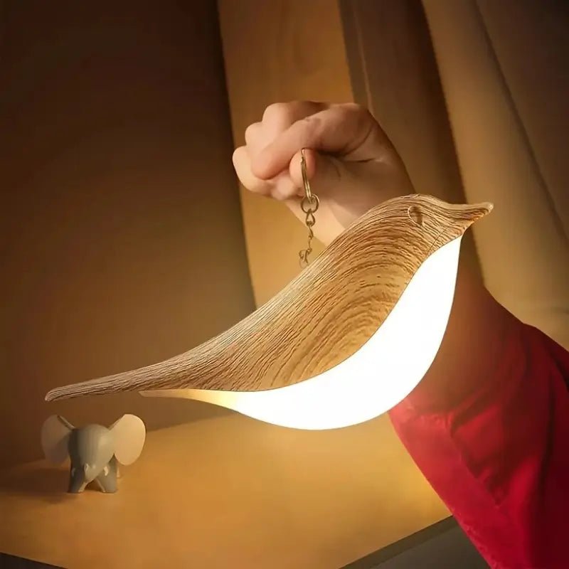 Luminária de Mesa Decorativa Pássaro LED 3 Tons de Luz