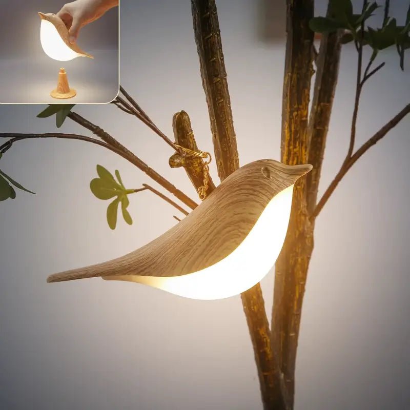 Luminária de Mesa Decorativa Pássaro LED 3 Tons de Luz