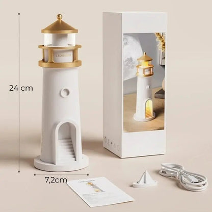 Luminária de Mesa Decorativa Projetor Luar LED com Controle Remoto
