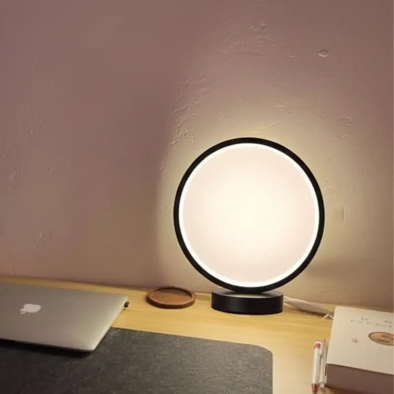 Luminária de Mesa Decorativa Redonda LED Moderna