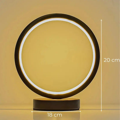 Luminária de Mesa Decorativa Redonda LED Moderna