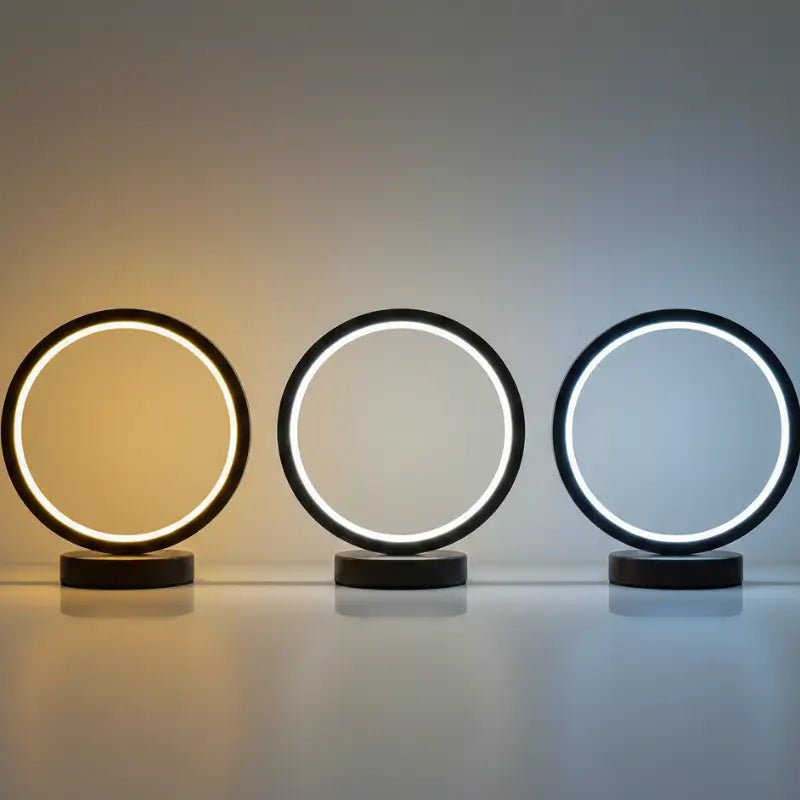 Luminária de Mesa Decorativa Redonda LED Moderna