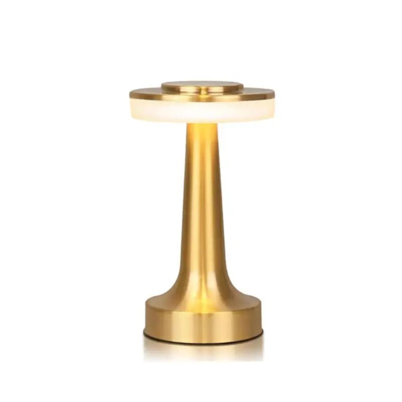 Luminária de Mesa LED Retrô Touch Recarregável Dimerizável