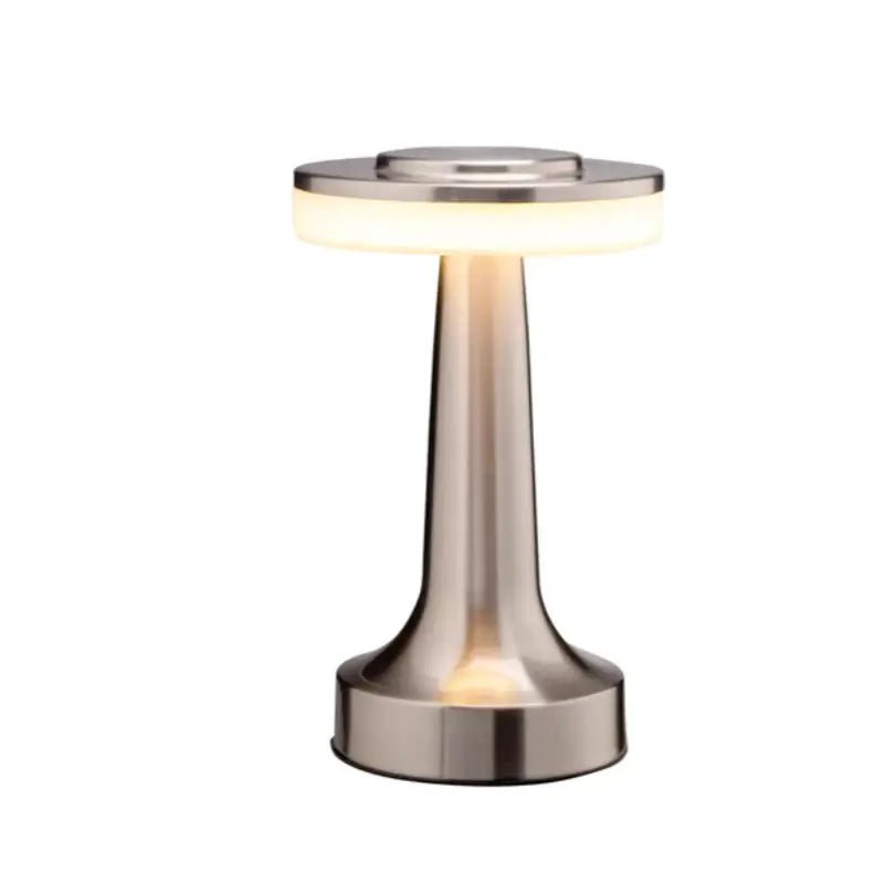 Luminária de Mesa LED Retrô Touch Recarregável Dimerizável