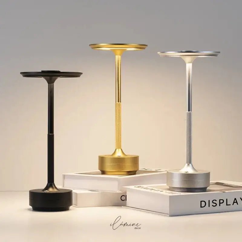 Luminária de Mesa LED Sem Fio 3 Tons de Luz