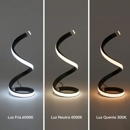 Luminária de Mesa Minimalista com 3 Tons de Luz